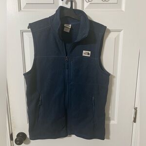 The North Face Men’s L Navy Blue Classic Fleece Vest Everyday Wear Warm Casual